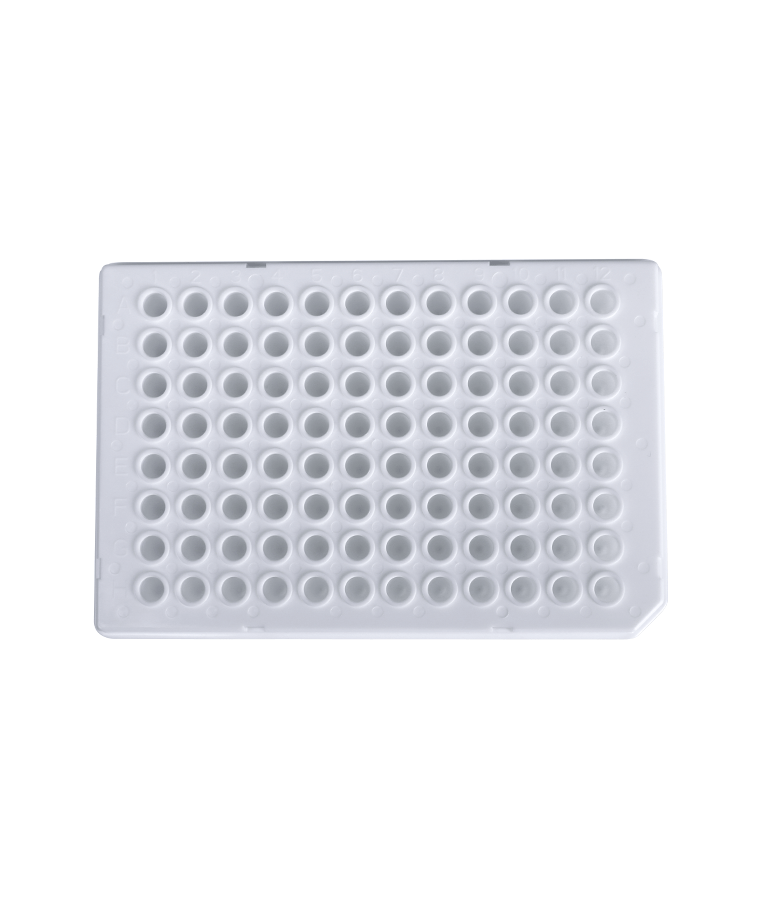 PCR10-W-96-HS-R 0,1 мл белого цвета 96-луночный полуюбочный круглый луночный ПЦР-планшет