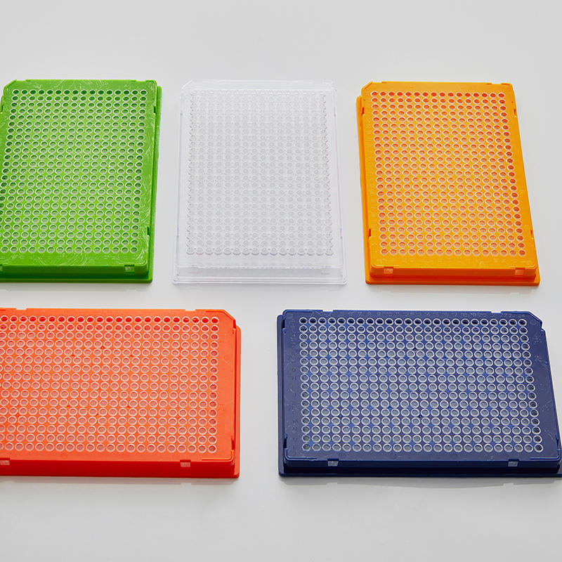 PCR04-M-384-FS 40 мкл 384 ПЦР-луночный многоцветный ПЦР-планшет с полной юбкой